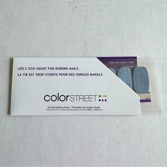 *Exclusive* Color Street: Denim Diva | Light Blue Jeans Twill Western Cowboy - Picture 3 of 13